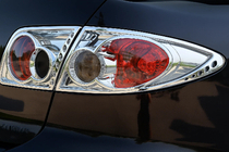 Хромированные накладки на задние фонари (2 шт., пластик) фото 1 Хромированные накладки на задние фонари (2 шт., пластик) фото 1