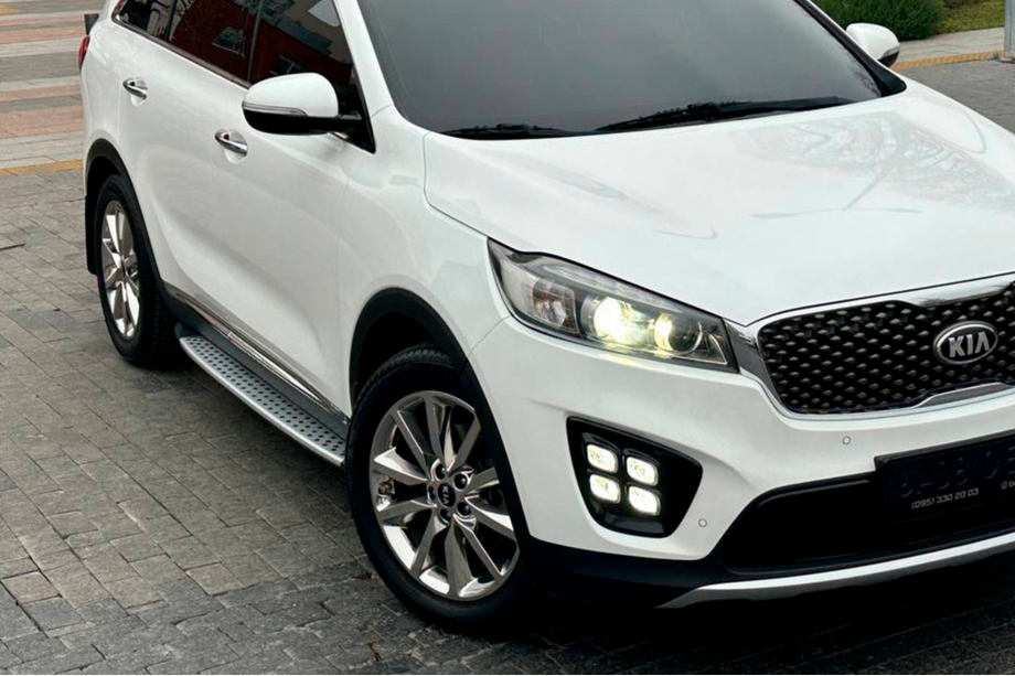 Kia Sorento III UM 2014-2020 гг. Боковые пороги BMW Style (2 шт) Image