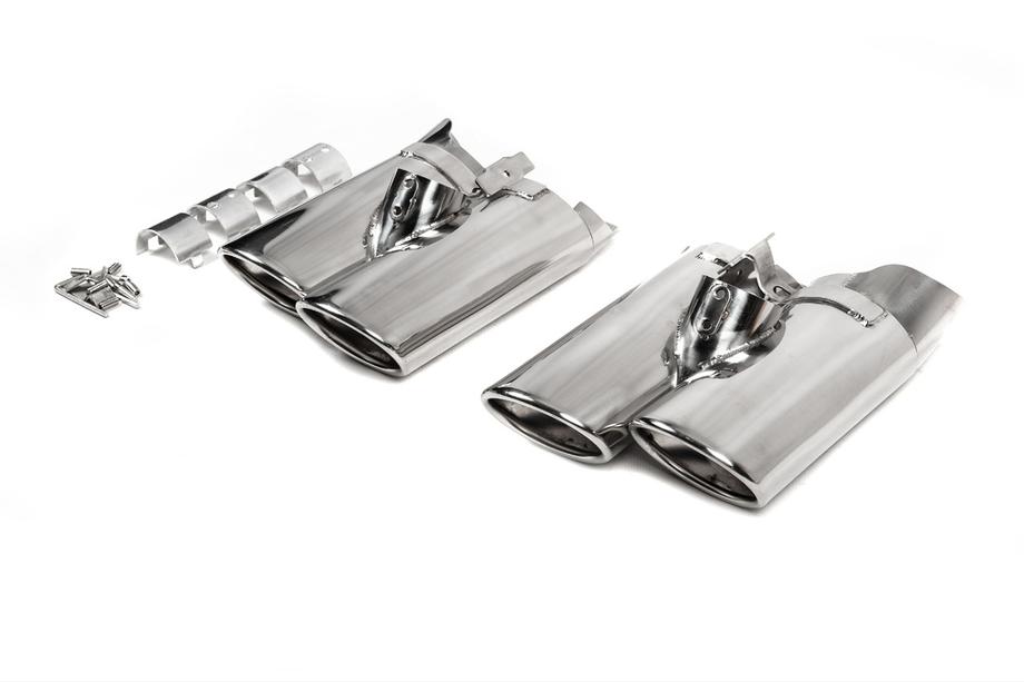 Mercedes S-сlass W220 1998-2005 гг. Насадки на выхлоп V2 (2 шт) Image