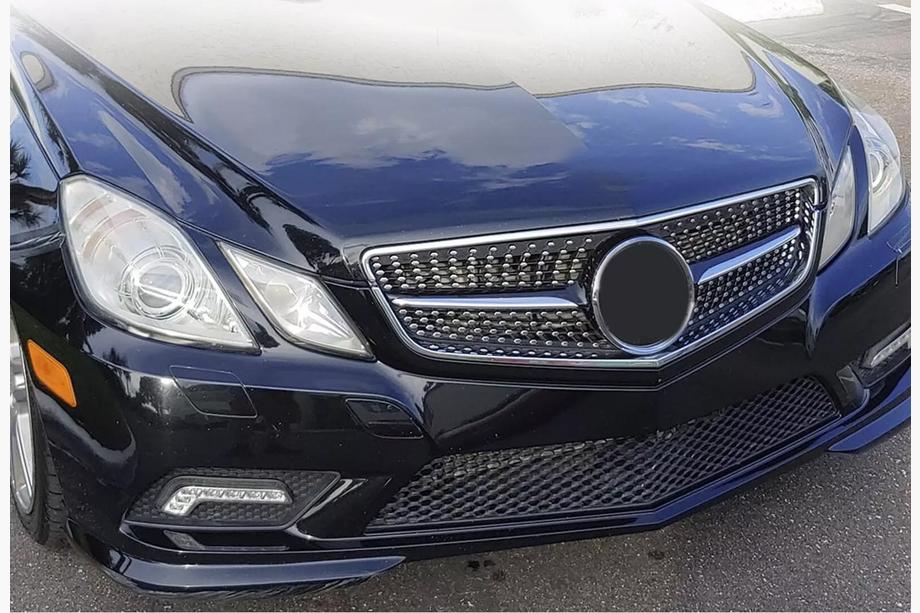 Mercedes E-сlass coupe C207 2010-2017 гг. Передняя решетка радиатора (2009-2013, Diamond Silver) Image