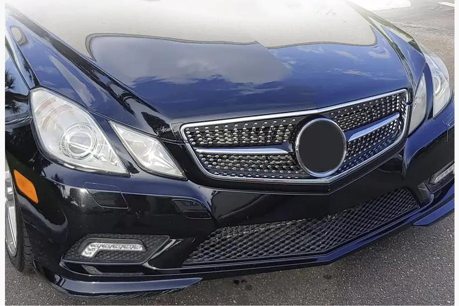 Mercedes E-class coupe C207 2010-2017 гг. Передняя решетка радиатора (2009-2013, Diamond Silver)