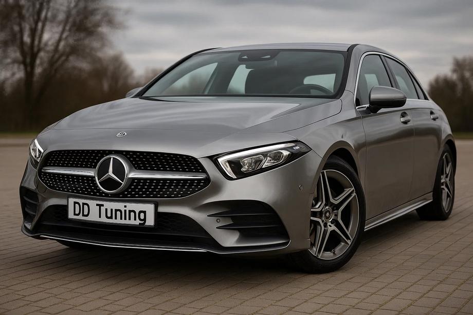 Mercedes A-сlass W177 2018- гг. Передняя решетка Diamond Silver (для 2018-2022) Image