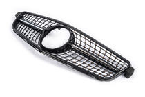 Mercedes C-class W204 2007-2015 гг. Передняя решетка Diamond Black фото 3