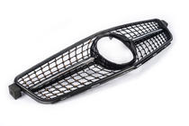 Mercedes C-class W204 2007-2015 гг. Передняя решетка Diamond Black фото 4