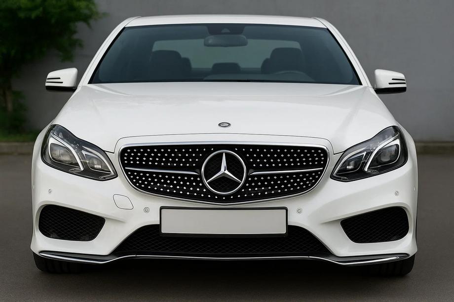 Mercedes E-сlass W212 2009-2016 гг. Передняя решетка Diamond Black (для Avantgarde и AMG-Line, 2013-2016) Image