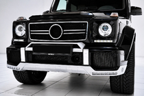Mercedes G class W463 1990-2018 гг. Накладка на передний бампер BRBS с LED фото 1