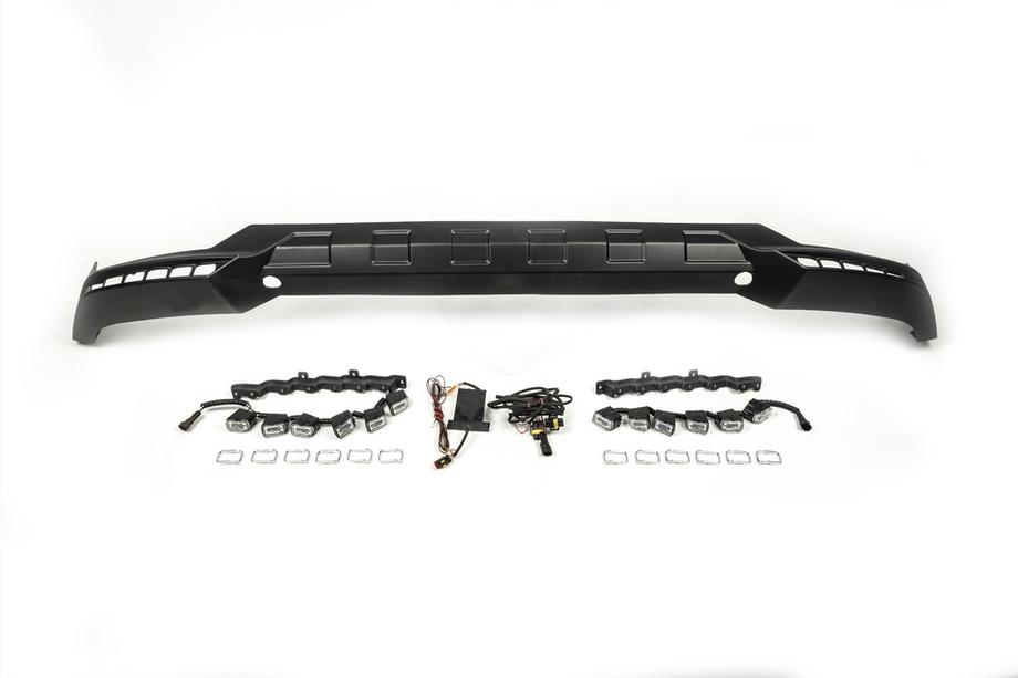 Mercedes G class W463 1990-2018 гг. Накладка на передний бампер BRBS с LED Фото 5