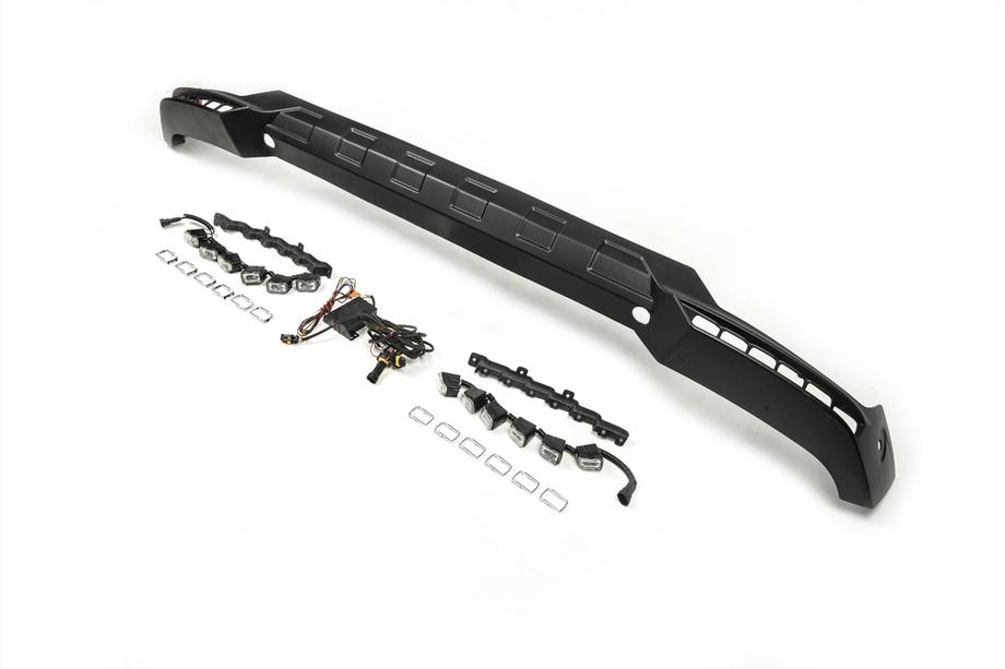 Mercedes G class W463 1990-2018 гг. Накладка на передний бампер BRBS с LED Фото 6