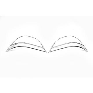 Хром Накладки на Задние Фонари (2 шт, пластик) Mitsubishi Lancer 9 2004-2008 гг. фото 2