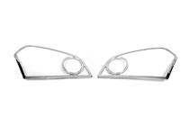 Nissan Qashqai 2007-2010 гг. Накладки на Фары (2 шт, пластик) фото 2