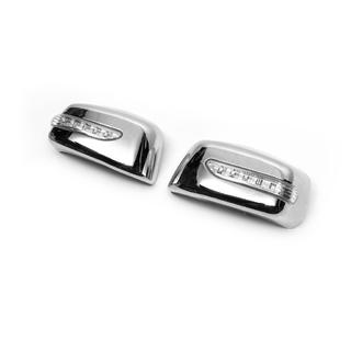 Накладки на Зеркала LED (2 шт., пластик) Nissan Tiida 2004-2011 гг. фото 2