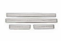 Накладки на пороги Libao (4 шт, нержавейка) фото 2