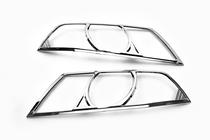 Skoda Octavia II A5 2006-2010 гг. Накладки на Фары (2 шт, пластик) фото 2