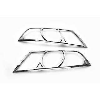 Накладки на Фары (2 шт, пластик) Skoda Octavia II A5 2006-2010 гг. фото 2