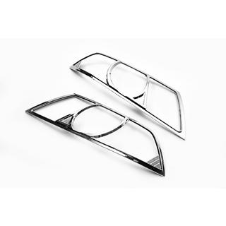 Накладки на Фары (2 шт, пластик) Skoda Octavia II A5 2006-2010 гг. фото 3