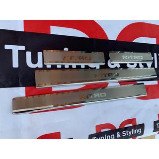 Накладки на пороги Natanko (нержавейка) Dodge Nitro 2006-2011 гг. фото 3