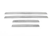 Volkswagen Passat B6 2006-2012 гг. Накладки на пороги Libao (4 шт, нержавейка) фото 2