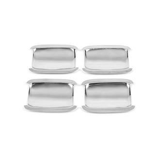 Чашечки под ручки дверей (4 шт., нержавейка) Ford Connect 2010-2013 гг. фото 2