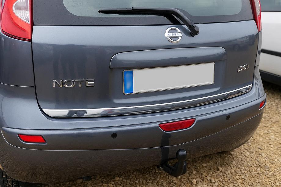 Nissan Note 2004-2012 гг. Накладка на багажник нержавейка Image