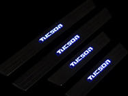 Hyundai Tucson JM 2004- гг. Накладки на пороги Libao LED нержавейка фото 4