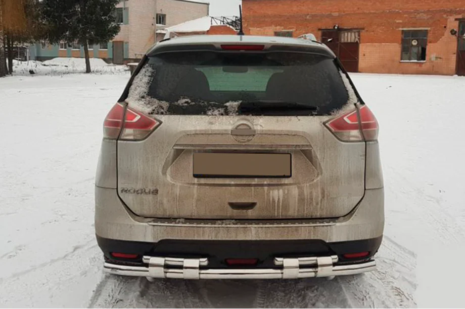 Nissan X-trail T32/Rogue 2014-2021 гг. Задняя защитная дуга NSXT.13.6.B1-08 (нерж.) Фото 1