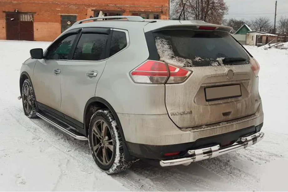 Nissan X-trail T32/Rogue 2014-2021 гг. Задняя защитная дуга NSXT.13.6.B1-08 (нерж.) Фото 3