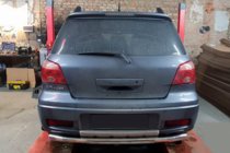 Mitsubishi Outlander 2001-2006 гг. Задняя дуга AK002/2 (нержавейка) фото 1