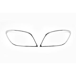 Хромированные накладки на задние фонари (2 шт., пластик) Peugeot 307 2001-2008 гг. фото 2