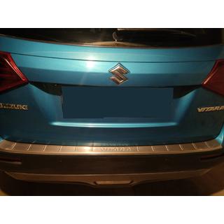 Накладка на задний бампер Libao Нержавеющая сталь Suzuki Vitara 2015- гг. фото 1