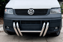 Volkswagen T5 Transporter 2003-2010 гг. Кенгурятник ST006-03 Решетка (Нержавейка) фото 3