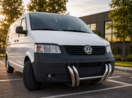 Volkswagen T5 Transporter 2003-2010 гг. Кенгурятник ST006-03 Решетка (Нержавейка) фото 1