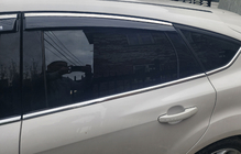Ford Focus III 2011-2017 гг. Ветровики с хромированным молдингом Niken (SD/HB, 4 шт) фото 5