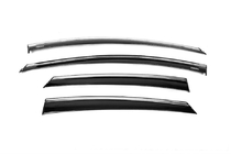 Ford Focus III 2011-2017 гг. Ветровики с хромированным молдингом Niken (SD/HB, 4 шт) фото 7