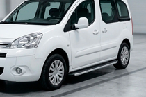 Peugeot Partner Tepee 2008-2018 гг. Боковые пороги Fullmond (2 шт., алюминий) фото 1