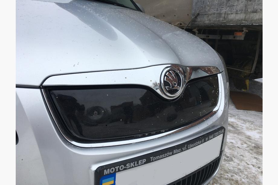 Skoda Fabia 2007-2014 гг. Зимняя накладка на решетку радиатора (2007-2010, верхняя) Фото 2