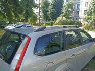 Ford Focus II 2005-2008 гг. Алюминиевые рейлинги (Caravan, хром) фото 5