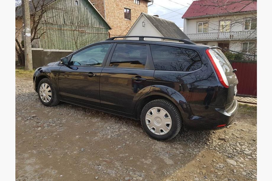 Ford Focus II 2005-2008 гг. Алюминиевые Рейлинги (Caravan, Черные) Фото 2