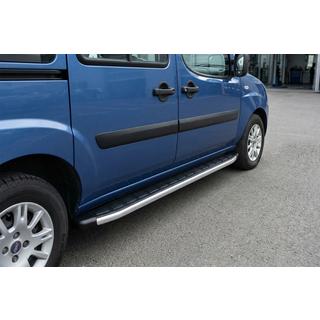 Боковые Подножки Fullmond (2 шт, алюминий) Fiat Doblo I 2001-2005 гг. фото 1