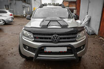 Volkswagen Amarok 2010-2022 гг. Накладка на капот (ABS) фото 3