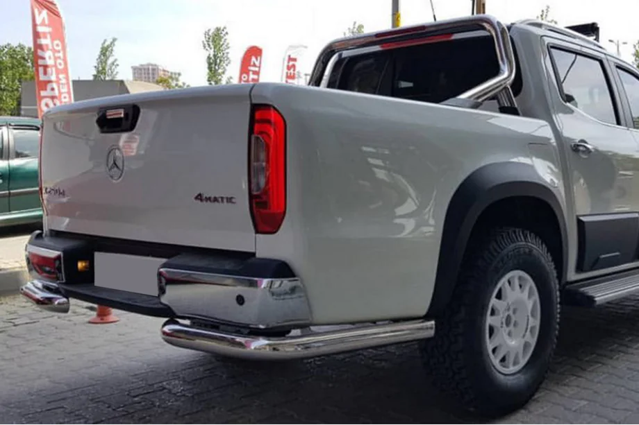 Ford Ranger 2011–2022 гг. Задняя защита AK003 (2018-2022, нерж) Фото 1