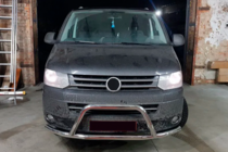 Volkswagen T5 2010-2015 гг. Кенгурятник WT006ST (нержавейка) фото 2