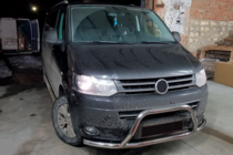 Volkswagen T5 2010-2015 гг. Кенгурятник WT006ST (нержавейка) фото 1