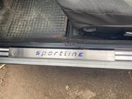 Короткие LED накладки на пороги (2 шт, нержавейка) фото 3