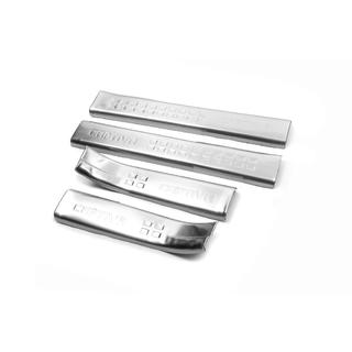 Накладки на пороги из нержавеющей стали Libao (2011-2016, 4 шт) Chevrolet Captiva 2006-2019 гг. фото 2