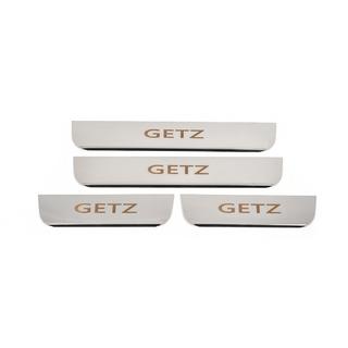Hyundai Getz Накладки на пороги Carmos