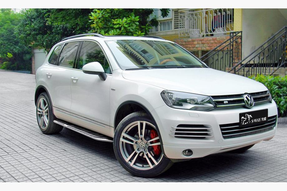 Volkswagen Touareg 2010-2018 гг. Боковые пороги в оригинальном стиле V3 (2 шт., алюминий) Фото 8