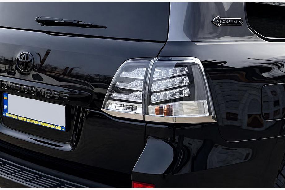 Toyota Land Cruiser 200 2007-2021 гг. Задние Фонари 2007-2015 (BlackEdition) Image