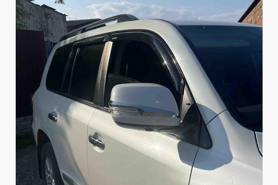 Toyota Land Cruiser 200 2007-2021 гг. Накладки на Зеркала 2012-2021 (2 шт, Хром) Фото 14