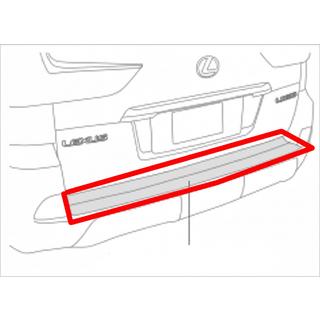 Вставка заднего бампера с хромом (2016+) фото 2