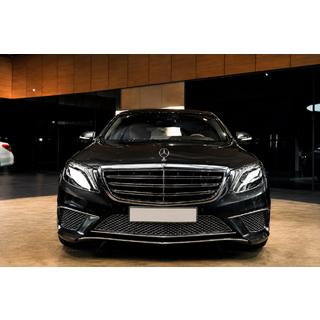 Радиаторная решетка AMG Mercedes S-сlass W222 2013-2022 гг. фото 2
